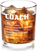 Futtumy Coach Definition Whiskey Glass, Coach Gifts for Men, Basketball Baseball Coach Gifts, Best Gift-idea for Soccer Softball Volleyball-Coach for Graduation Christmas Birthday