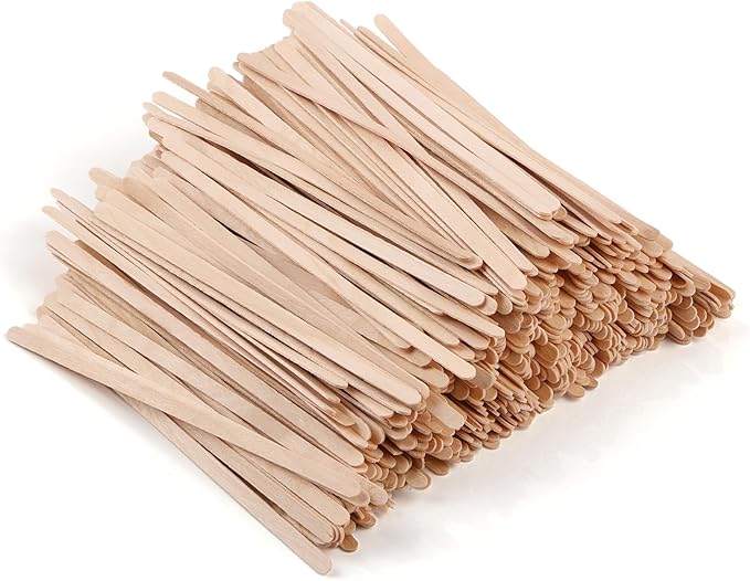 700 Pcs Natural Wooden Coffee Stirrers, 5.5" Disposable Stir Sticks, Ideal for Coffee Bars and Parties, Smooth Splinter-Free Birch wood Stirrer for Tea and Beverages (5.5")