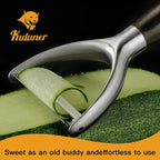 Serrated Blade Premium Y Type 304 Stainless Steel Multifunctional Kitchen Peeler Real Wood Handle Ultra Sharp Blade Vegetable Potato Apple（Agarwood）