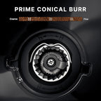 Coffee Maker with Grinder, Programmable Hot and Cold Coffee Maker with 22 oz Glass Carafe, Fully Automatic Coffee Machine with Timer, Removable Filter, Black Americano Coffee Machine