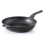 Nonstick Frying Pan, 8/10/12 Inch Skillet with Stay Cool Handle, Fully Coated, Induction Compatible & Oven Safe, 100% Dishwasher Safe, PTFE & PFOA Free（12 Inch, Black Sesame）