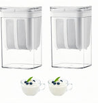2-Pack Greek Yogurt Strainer Separator & Yogurt Maker Accessory, 1.16 Quarts (1100ml) *2 Large Capacity, Special for Whey Separation, Suitable for Juice/Yogurt/Tofu, BPA-Free(1.1Quats*2-White)