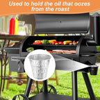 24 Pack Disposable Foil Liners & Grease Bucket Liners for Pit Boss Grills 67292 Foil, Oklahoma Joe's 9518545P06, Ironwood, Flatrock, Recteq Large Bucket etc. 6.3 x 6.0”, Disposable Drip Bucket Cup