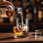 Personalized Whiskey Glasses Gifts for Men, Monogrammed Engraved A-Z 10.6 oz Rocks Glass Customized Gift, Unique Christmas Birthday Gifts for Men Him Dad Husband Brother Son (C)