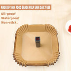 Air Fryer Liners Disposable,400PCS Victoyaw 9 Inch Square Air Fryer Parchment Paper Liners for 5-8QT,Airfryer Paper Liners for Ninja AF141 AF181 5 6 6.5 qt Instant Pot Vortex Plus 6QT Chefman 7 8 QT