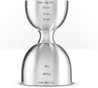 Piña Barware Stainless Steel Commercial 2oz. / 1oz. Bell Style Measuring Jigger Bar Tool - Brushed Finish, One Jigger