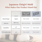 TIKUSAN Onigiri Mold Musubi Maker Japanese Rice Ball Press Onigiri Mold Tray BPA Free Made in Japan Kanto Style (Small 3 Molds)