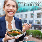 Stock Your Home 2 Lb Small Aluminum Pans with Lids (50 Pack) Foil Pans + Clear Plastic Lids, Disposable Cookware, Takeout Trays with Lids - To Go Disposable Food Containers for Restaurants & Catering