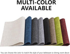 Placemats Set of 8, Bilayer Thickened Linen Place Mats Heat Resistant Machine Washable Wrinkle Free Carefully Selected Polyester Mats for Kitchen/Dining/Coffee Table (Light Grey)