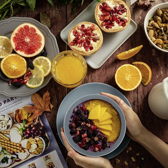 Wheat Straw Bowl Sets,6 PCS Unbreakable Cereal Bowl 36 OZ,Microwave and Dishwasher Safe Bowls,Dorm Bowl Sets BPA Free for Serving Cereal,Oatmeal and Salad (Grey)