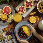 Wrova Wheat Straw Bowl Sets,6 PCS Unbreakable Cereal Bowl 50 OZ,Microwave and Dishwasher Safe Bowls,Super Big Bowl Sets BPA Free Bowl for Serving Cereal,Oatmeal and Salad (Pure Gray)