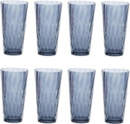 Unbreakable Plastic Drinking Glasses, Set of 6, Shatterproof Drinking Cups, Plastic glass cup,20 oz plastic Tumbler Cups,Dishwasher Safe (Grey)