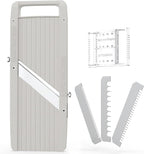 Wide Mandoline Slicer Professional Japanese Mandoline Slicer with Interchangeable Stainless Steel Blades