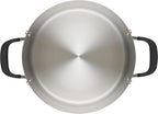 KitchenAid 71021 Stainless Steel Casserole with Lid, 4 Quart - Brushed Stainless Steel