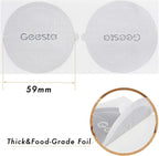 GEESTA Reusable Aluminum Foil Seals Kit Compatible with Nespresso Vertuoline Capsules