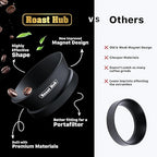 58mm Magnetic Dosing Funnel for Portafilter Espresso Machine ~ High Strength 12 Magnet Design ~ Fits Most Express Coffee Machines ~ Home Barista Espresso Portafilter Adapter ~ UK Brand
