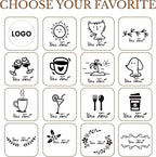 5.98inch Custom Drink Stirrers, Wooden Coffee Stirrers 50 Count Personalized Stir Sticks Wood Beverage Mixer with Smooth Ends, Swizzle Sticks for Wedding Cocktail (5.98inch)