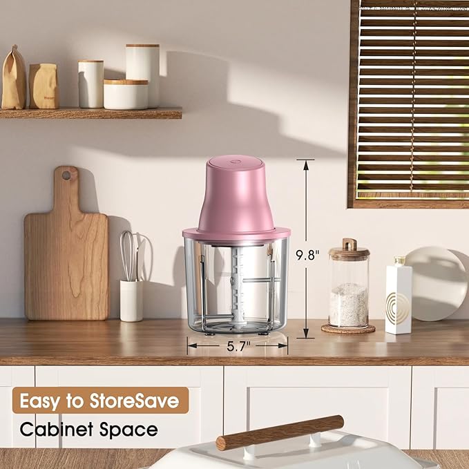 Chicken Shredder, Electric Food Chopper with Meat Grinder & Chicken Breast Shredder Tool with 250W Copper Motor, 1.5L Bowl & Bi-Level Blades Anti-Slip Base for Meat/Fruits/Vegetable/Pet Food