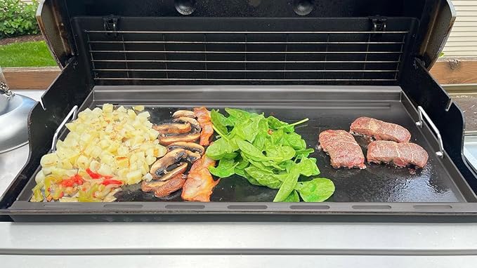 Full Size Griddle Insert for Weber Genesis II 400 Genesis II LX 400 Series Gas Grills, Flat Top Griddle Plate for Weber Genesis II E-410/E-415/E-425/E-435, Genesis II LX 440, Replace for 6789