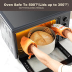 ceramic cookware set,Healthy,Non Toxic,Pots and Pans Set non stick,14-Pcs Kitchen induction cooking Sets, nonstick Pot and Pan Set with silicione Utensils,PFOS/PFOA Free,Cream and Gold