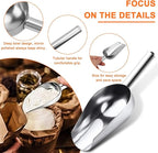 Flour Sifter,5 Cup Stainless Steel Flour Sifters,4 in 1 Baking Sifter Set with Powder Sugar Shaker Duster,Strainers Fine Mesh and Metal Scoop for Baking Cake,Pastries,Pies,Cupcakes,Desserts