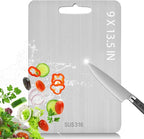 Titanium Cutting Board, Steel Cutting Boards For Kitchen, Stainless Steel Cutting Board 316, Large Double Sided Medical-grade Hygiene Durable non moldy 316L Stainless Steel Chopping Board (1PC-L)