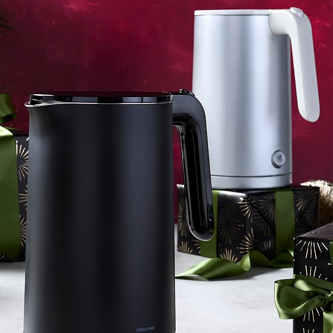 ZWILLING Enfinigy Cool Touch 1-Liter Electric Kettle, Cordless Tea Kettle & Hot Water - Black