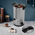 Coffee Urn, 65 Cup Coffee Percolator Commercial Coffee Maker, 10L Stainless Steel Coffee Maker Hot Water Beverage Dispenser Electric Coffee Urn For Catering, Wedding, Party
