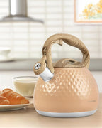 Tea Kettle,2.5 Quart Stovetop Tea Kettles Loud Whistle,Food Grade Stainless Steel Water kettles for Stove Top with Anti-hot Ergonomic Handle,Suitable for All Heat Sources