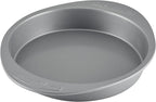 Farberware Nonstick Bakeware Baking Pan / Nonstick Cake Pan, Round - 9 Inch, Gray, 1 Count (Pack of 1)
