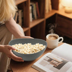 Homienly Wheat Straw Bowls, Large Salad Bowls Set of 6-60 OZ Serving Bowl for Kitchen, Camping, Party - Unbreakablke Microwave and Dishwasher Safe Big Cereal Bowl, Large Soup Bowl - Grey