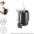 KARACA Hatır Turkish Coffee Maker, 5 Cups Electric Turkish Coffee Machine with Ember Mode, Automatic Temperature Control, Overflow Protection, Audible & Visual Alerts, Shiny Black