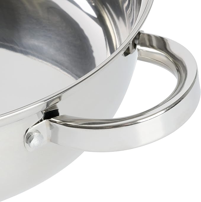 Oster Sangerfield 11-Inch Stainless Steel Everyday Cookware Pan with Steamer and Lid – Durable Nonstick Frying Skillet for Kitchen Cooking