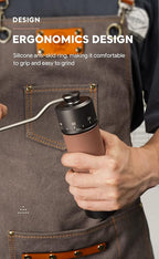 Manual Coffee Grinder Premium Hand Coffee Grinder Capacity 30g with CNC Stainless Steel Conical Burr,Silicone Anti-skid Ring Pour Over Coffee for Manual Burr Coffee Grinder Gift