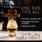 SmokeTop Cocktail Smoker Kit 5 Pack - Old Fashioned Chimney Drink Smoker for Cocktails, Whiskey, & Bourbon With Sample Wood Chips - by Middleton Mixology