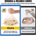 20 Count Slow Cooker Liners, 14"x22", Fits 3-8 Quarts, Disposable Pot Liners Compatible with Crockpot, Oval Large Size, BPA-Free Cooking Bags, Kitchen Accessories, Cook with Ease