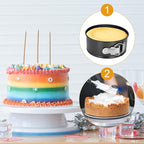 4pcs 6 inch springform pan，spring form pan for cheesecake with a detachable bottom，cake molds suitable for baking kitchens（black）