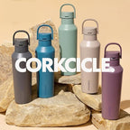 Corkcicle Sport Canteen Insulated Tumbler, Flint, 20 oz – Reusable Water Bottle Keeps Beverages Cold for 25 Hours & Hot 12 Hours – Cupholder Friendly Tumbler with Screw-On Cap