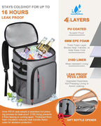 Capolo 36/45 Cans Cooler Backpack Insulated Waterproof for Women Men Lunch Backpack Coolers Leak Proof Soft Cooler Bags