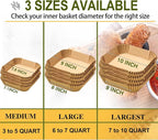 10 Inch Largest Square Air Fryer Disposable Paper Liner, XXL 100Pcs Air Fryer Parchment Liners for 8QT or Bigger Air Fryer, Non-stick, Food Grade Baking Paper for Frying, Roasting and Microwave