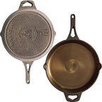 Backcountry Iron 10-1/4 Inch Smooth Wasatch Pre-Seasoned Round Cast Iron Skillet