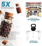 Spicy Shelf Deluxe - Expandable Spice Rack and Stackable Cabinet & Pantry Organizer (1 Set of 2 Shelves) - As seen on TV Deluxe (Spicy Shelf Organizer) - Pantry Organization - Pantry Spice Organizer