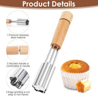 Cupcake Corer Tool - Stainless Steel Cupcake Hole Punch for Filling, Durable Cupcakes Filler Tool with Flower Design for Baking Accessories