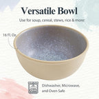 Portmeirion Minerals 6-Inch Serving Bowl, Aquamarine - Stoneware Tableware from Portugal, Reactive Glaze for a One-of-a-Kind Design, Microwave & Dishwasher Safe - Ceramic Serveware for Kitchen