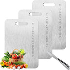 3 pack Titanium Cutting Boards for Kitchen -Titanium Cutting Board Double Sided Titanium Cutting Mat,Non Stick Chopping Board