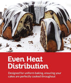 Boxiki Kitchen Premium Non-Stick Silicone Pound Cake Pan – Heavy-Duty Steel Frame, BPA & PFOA Free – Durable Fluted Cake Pan, Moldes para Gelatinas, Pasteles, Flan – No Warping, No Shape Loss