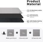 Dish Drying Mat for Kitchen Counter, Heat Resistant Drainer Mats with Non-slip Rubber Backed, Hide Stain Kitchen Super Absorbent Draining Mat, Easy to Clean Dish Rack Pad, Grey 18"x28"