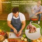 1Pack Cutting Board – 100% Pure Double-Sided Metal Chopping Board for Kitchen, Dishwasher Safe, Knife-Friendly Surface, (15.3"L × 11"W)