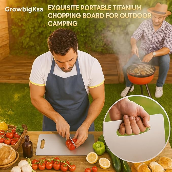 1Pack Cutting Board – 100% Pure Double-Sided Metal Chopping Board for Kitchen, Dishwasher Safe, Knife-Friendly Surface, (15.3"L × 11"W)