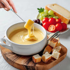 24 PCS Fondue Forks Stainless Steel,12 Wood Handles and 12 Stainless Steel Handles,9.3"Color Coding Cheese Fondue Fork,Heat Resistant Fondue Sticks for Chocolate Fountain Marshmallows,6 Color